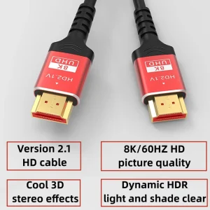 כבל HDMI 8K איכותי - 1M,2M,15M ל-PS5 וטלוויזיה