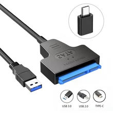 כבל SATA ל-USB, מתאם לכונן קשיח 2.5 אינץ' HDD,SSD