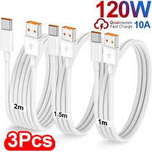 כבל טעינה מהיר 120W - USB A ל-Type C לסמסונג, שיאומי