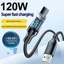 כבל טעינה מהיר USB-C 120W עם תצוגה LED - Huawei