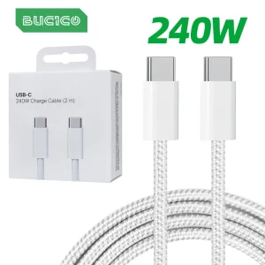 כבל טעינה מהיר USB-C ל-USB-C 240W לאייפון 15
