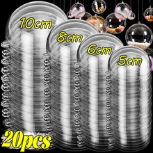 כדורי קישוטים שקופים לחג המולד- DIY למילוי