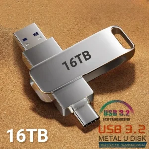 כונן נייד 16TB USB 3.2 מהיר - דיסק און קי מתכת