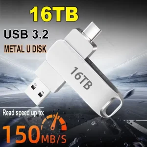 כונן נייד 16TB USB 3.2 - מהירות גבוהה ועמיד במים
