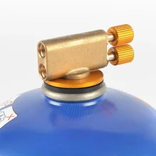 כיריים גז ניידות לקמפינג עם מתאם - בטיחות כפולה