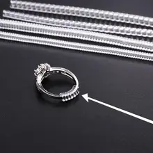 כלי התאמת טבעות - 4 יח' - מצמצם מידה שקוף לתכשיטים