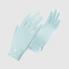 כפפות משי קרח לנשים-לקיץ-מגע-UPF50+ נגד שמש