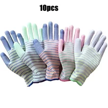 כפפות עבודה זברה - 10 יחידות - עמידות ונוחות