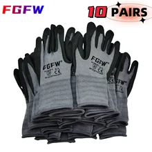 כפפות עבודה ניטריל נושמות-חזקות למכונאים