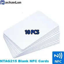 כרטיסי NFC ריקים NTAG215 - 10 יחידות - עמיד למים
