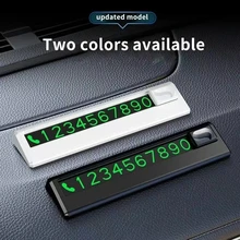 לוחית חניה זמנית יפהפיה - עם 5 סטים של מספרים