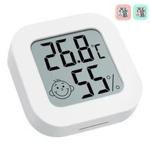 מד טמפרטורה ולחות דיגיטלי - לחלל הבית - LCD