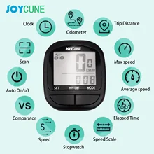 מד מהירות אופניים עמיד למים- ספידומטר לאופניים עם LED