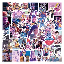 מדבקות Demon Hunters - 55 יח׳ לאלבום, טלפון ועוד