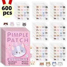 מדבקות פצעונים חתול מצויר - 600 יחידות - כיסוי וטיפול