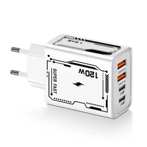 מטען מהיר USB C 4 יציאות - לאייפון, סמסונג, ועוד