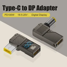 מטען נייד USB-C ל-DC, מתאם למחשב נייד Lenovo DELL HP