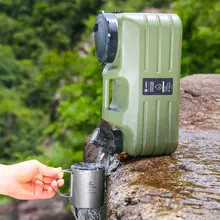 מיכל מים נייד 11 ליטר לקמפינג - ברז נשלף