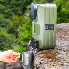 מיכל מים נייד לקמפינג - 11 ליטר עם ברז נשלף