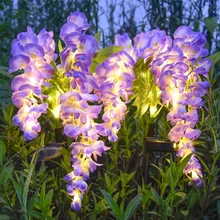 מנורת ויסטריה סולארית לחצר- תאורת גן חיצונית