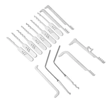 מנעולי נירוסטה עם ידיות ופותחן בקבוקים - 15 יח'