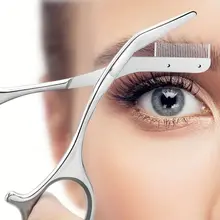 מספריים וסירוק לגבות נירוסטה - הסרת שיער קלה