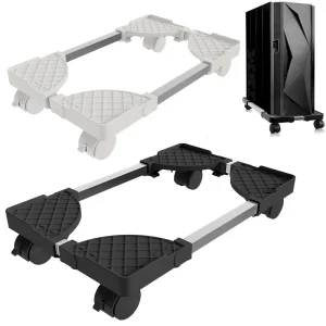 מעמד למחשב נייד מתכוונן עם גלגלים - CPU Stand