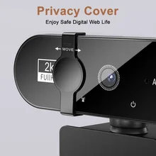 מצלמת רשת 1080P Full HD - USB עם מיקרופון מובנה