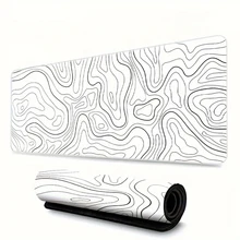 משטח עכבר גדול לגיימינג- עם תפירה וגומי למניעת החלקה