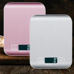 משקל מטבח דיגיטלי 5,10 ק,ג - נירוסטה, LCD