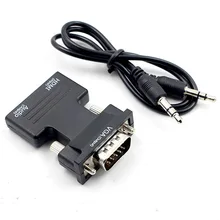 מתאם HDMI ל-VGA - עם אודיו למקרן ולמחשב