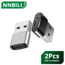 מתאם USB ל-Type C - 2 יח' - OTG למקבוק וסמסונג
