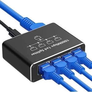 מתג רשת Gigabit Ethernet- ספליטר RJ45 לחיבור רב