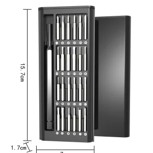 סט מברג דיוק מגנטי 25 ב-1 - לתיקון נייד,מחשב