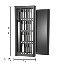 סט מברגות מגנטיות 25 ב-1 - לתיקון טלפון ומחשב