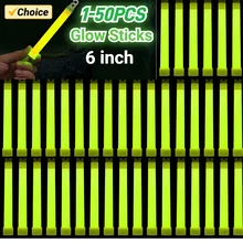 סטיקלייט זוהר 6 אינץ' - 1-50 יחידות , לאירועים