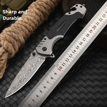 סכין מתקפלת נירוסטה- סכין כיס לקמפינג וטיולים