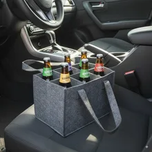 סלסלת נשיאה למשקאות - 6 בקבוקים , מחזיק בירה לרכב