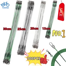 קו דיג פלדה נגד נשיכה - 10-100 יח' אביזרי דיג מקצועיים