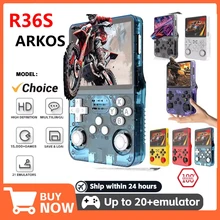 קונסולת משחקים ניידת Retro R36S - 64GB - מסך IPS