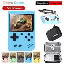קונסולת משחקים ניידת רטרו 8 ביט - 500 משחקים