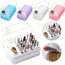 קופסת אחסון לראשי שיוף 30 חורים- אביזר מניקור