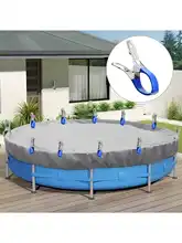 קליפסים לבריכה מנירוסטה-6 יחידות - לעמידות ברוח