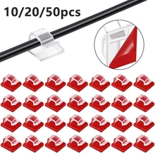 קליפסים לכבלים דביקים , 10,20,50 יח' לניהול כבלים