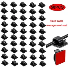 קליפסים לרכב 50 יח׳ - מארגן כבלים דביק