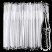 קשיות שתייה פלסטיק עטופות-ארוכות במיוחד