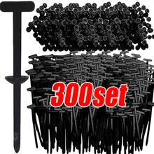 קשרי כבלים ניילון אוניברסליים - 300 יח' - עמידים לרכב