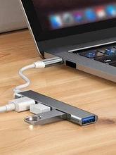רכזת USB Type C 4 פורטים - מתאם למחשב נייד