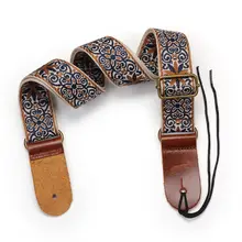 רצועת גיטרה רקמה בוהו- סגנון אתני מתכוונן