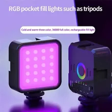 תאורת לד ניידת מיני RGB - צילום סלפי ושידור חי